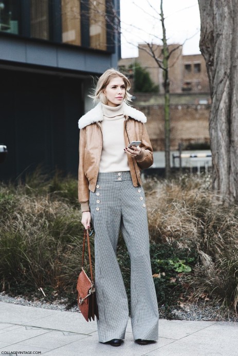 London_Fashion_Week_Fall_Winter_2015-Street_Style-LFW-Collage_Vintage-Elena_Perminova_Chloe-Aviator_Jacket-Flared_Trousers-1-790x1185